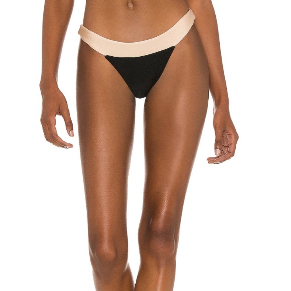 House of Harlow 1960 Black & Nude Bikini Bottoms Size S